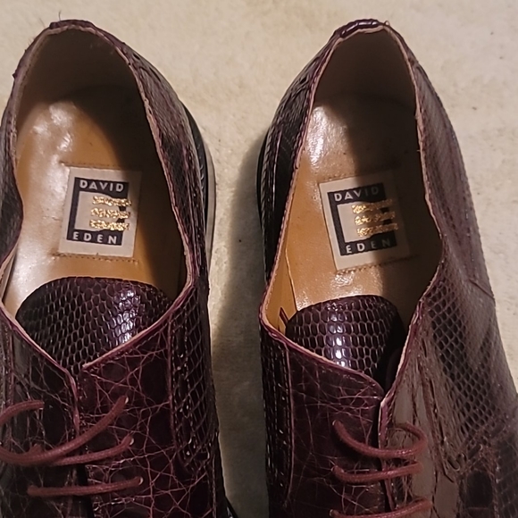 David eden mens alligator and lizard shoes - Picture 2 of 6